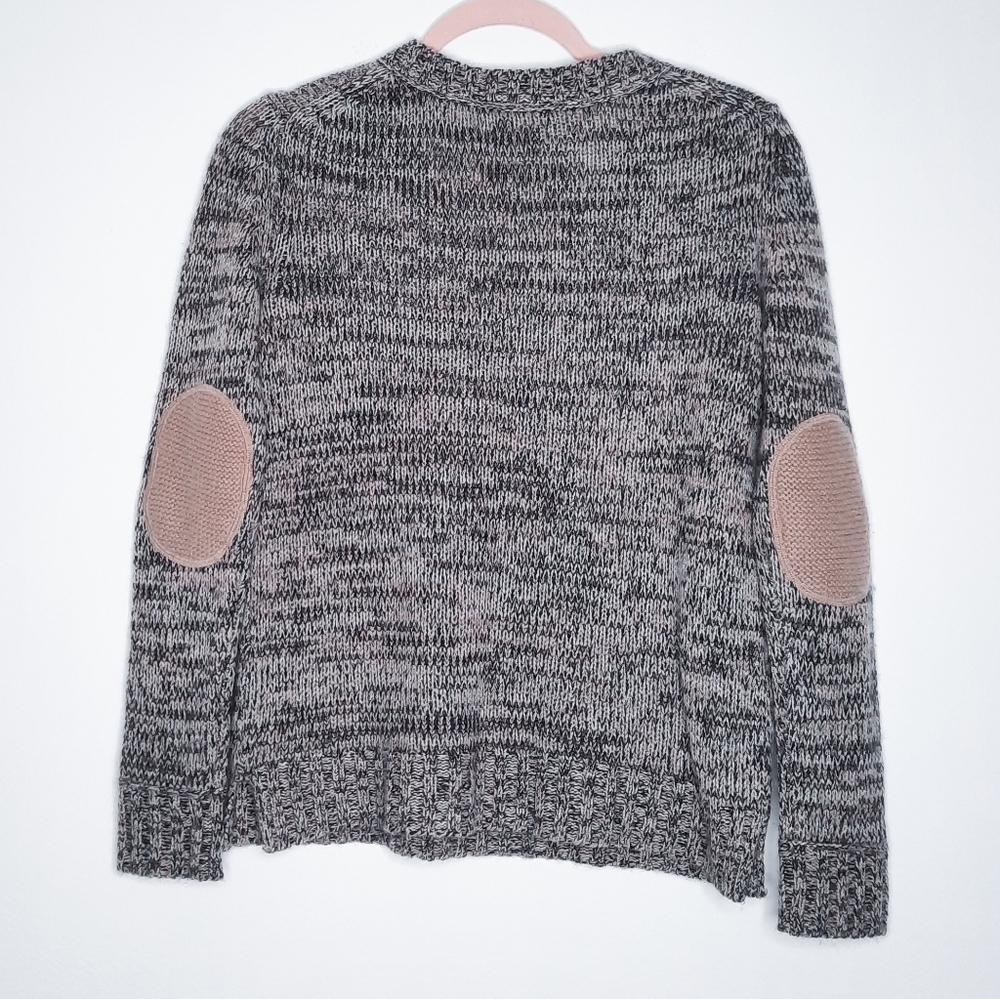Cashmere 360 Elbow Patch Wool Cashmere Blend Sweater XS